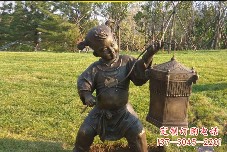 济南灯笼雕塑点亮公园的精彩