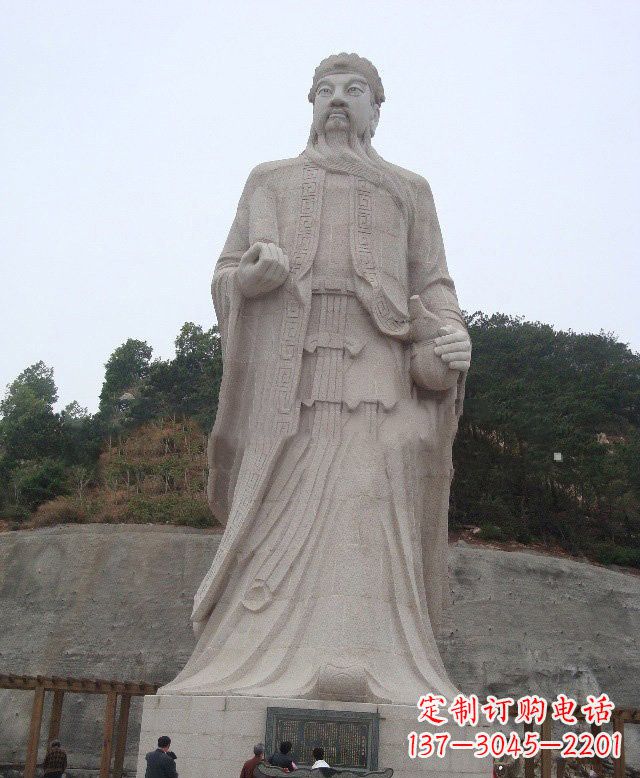 济南大理石保生大帝神像雕塑