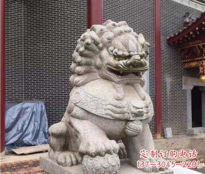 济南巨型大理石狮子雕塑