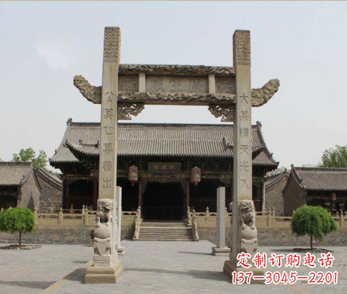济南大理石牌楼雕塑——艺术精粹