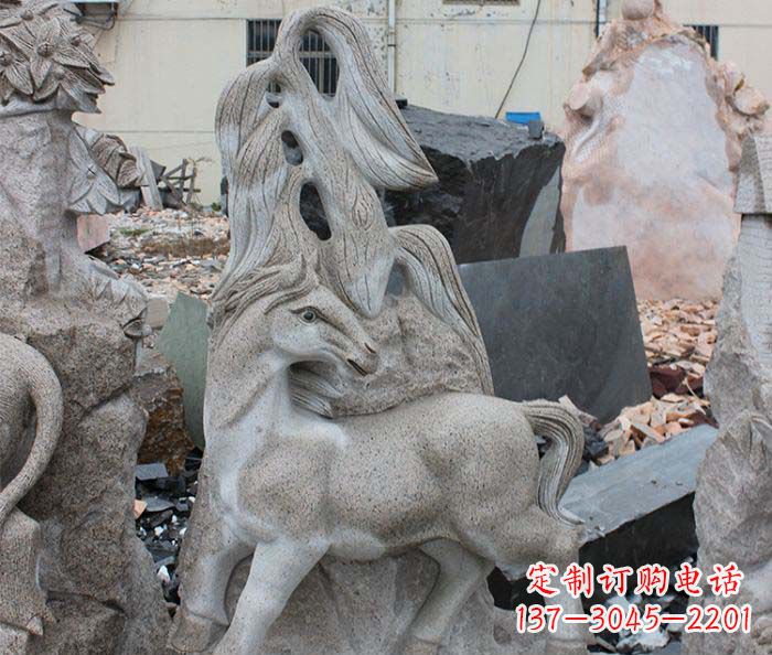 济南大理石动物雕塑丰富多彩的艺术品