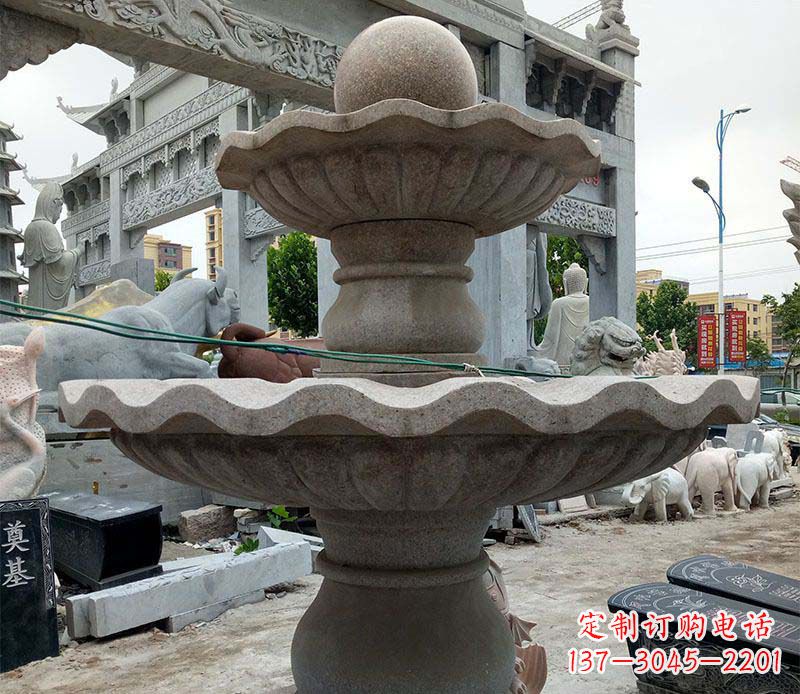 济南大理石多层喷泉石雕