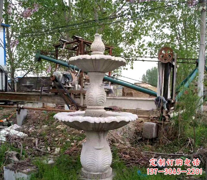 济南大理石多层喷泉石雕 (6)