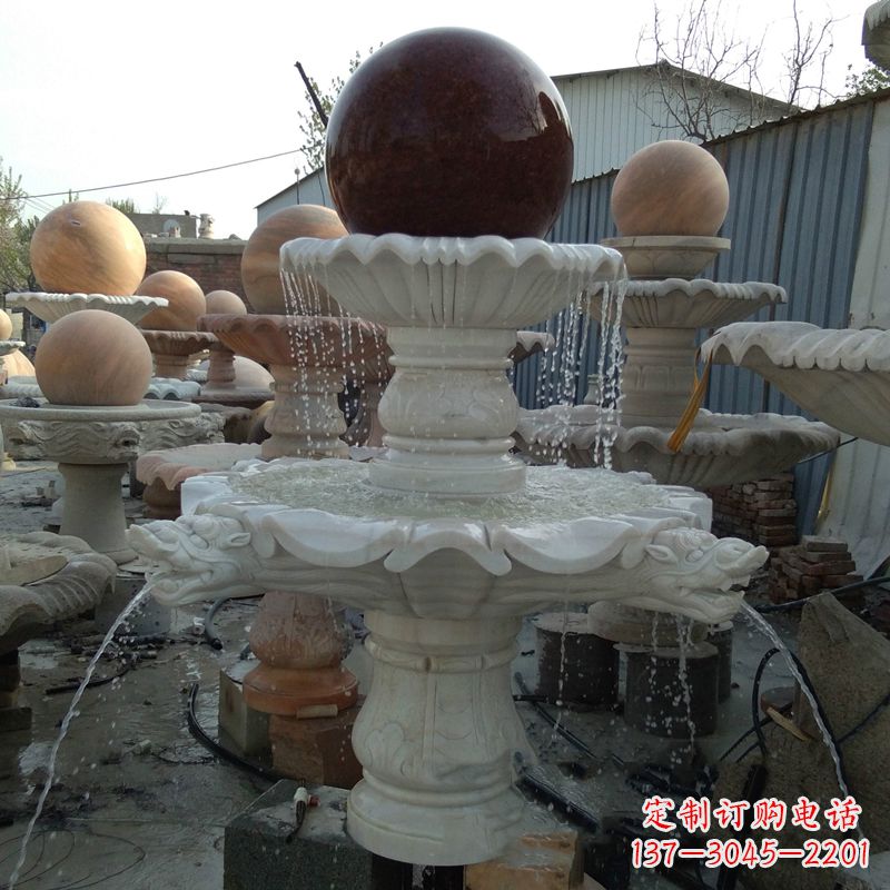 济南大理石风水球雕塑传统文化的艺术精髓