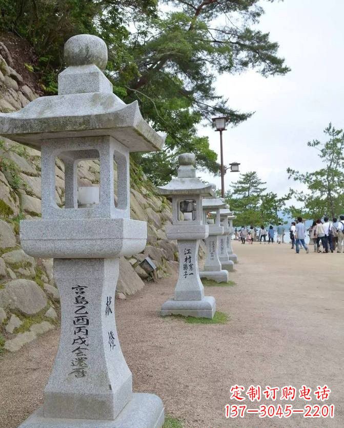 济南精美古典大理石宫灯雕塑