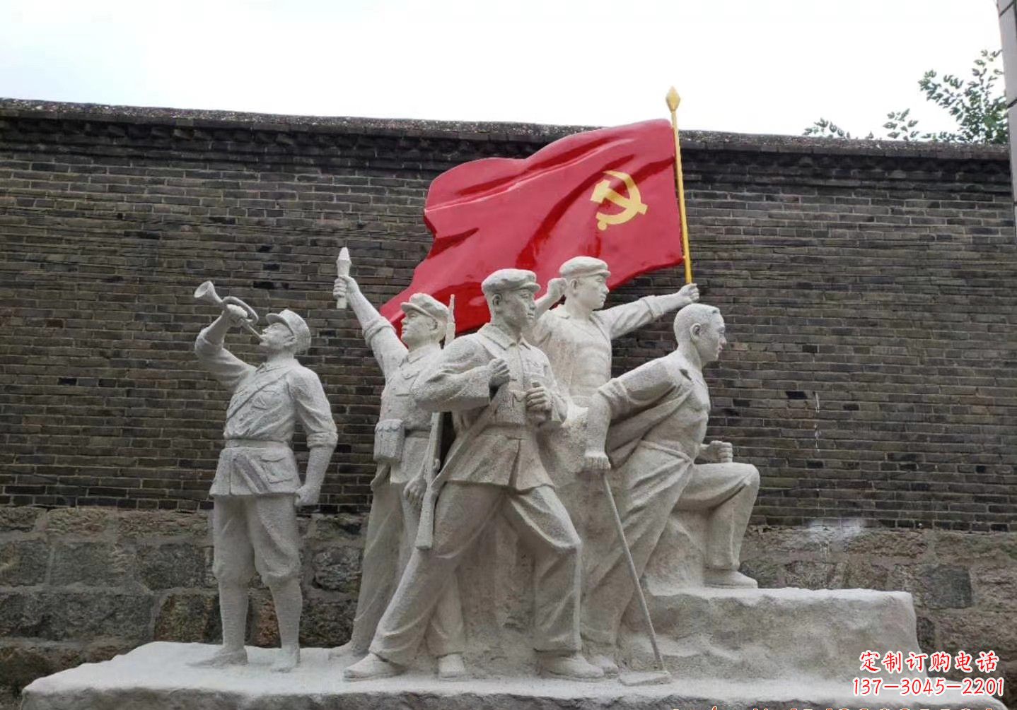 济南红军雕塑把热血革命历史永久留存