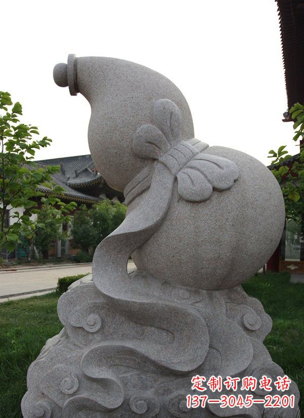 济南中领雕塑大理石葫芦雕塑构筑完美建筑