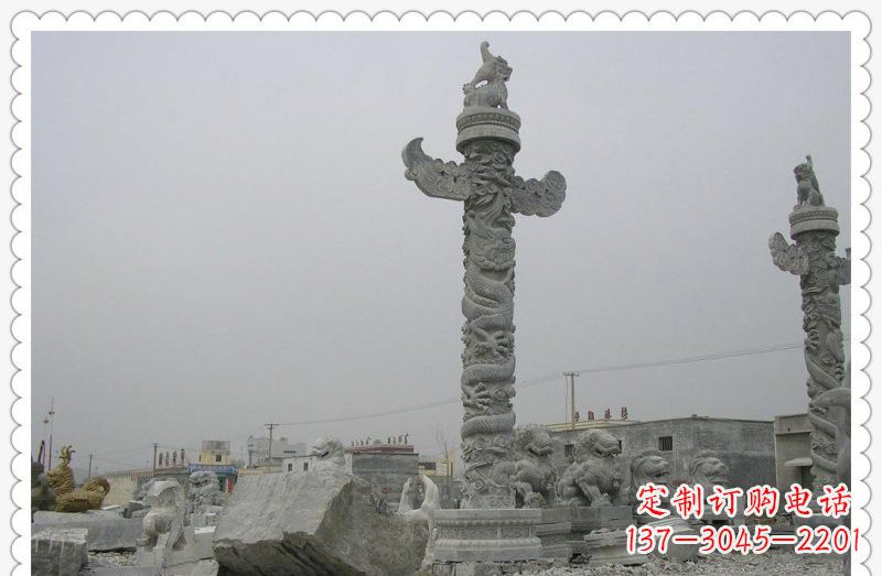 济南精致雕刻,大理石华表雕塑