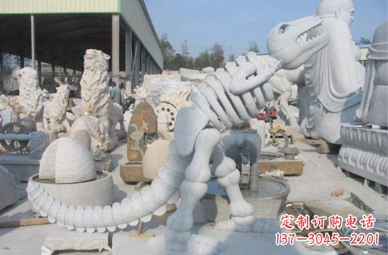 济南大理石恐龙石雕
