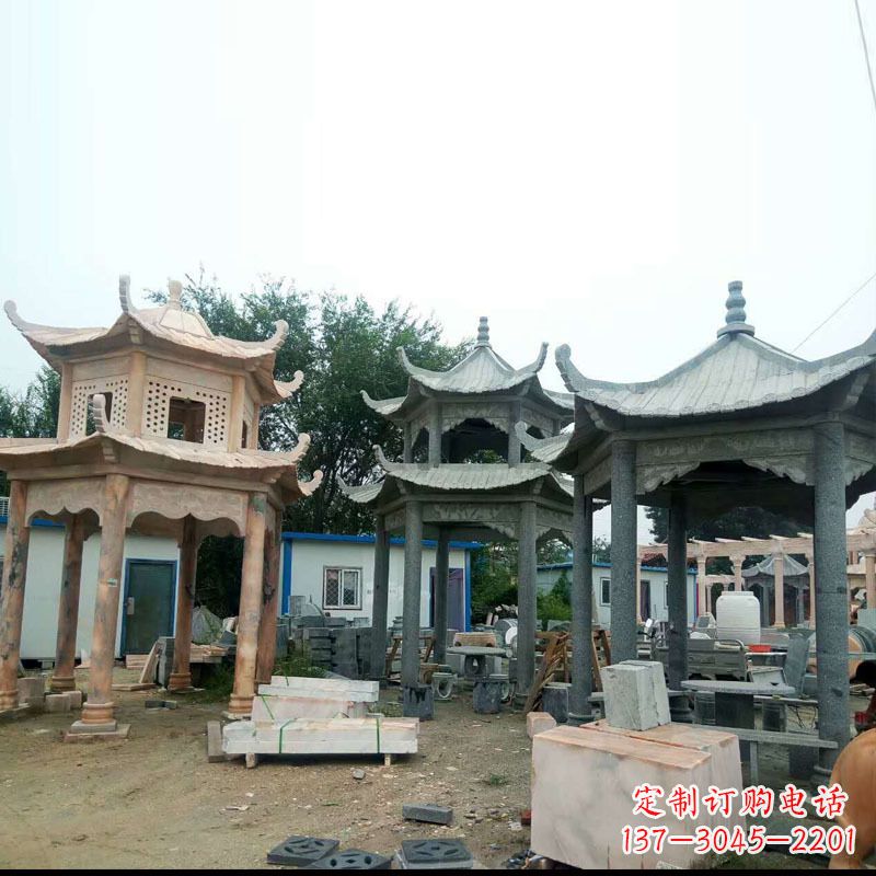 济南大理石凉亭雕塑
