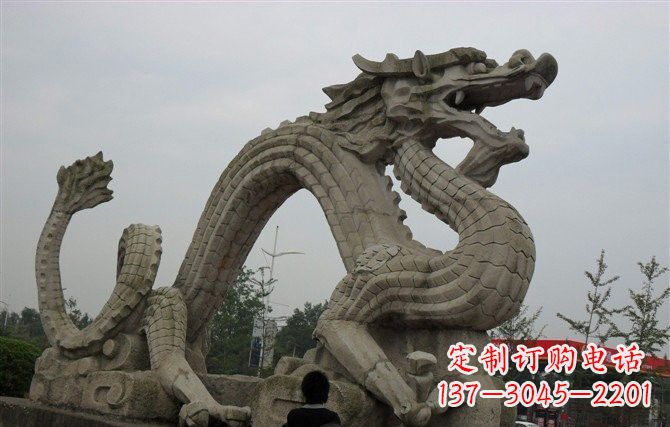 济南大理石龙雕塑 (2)