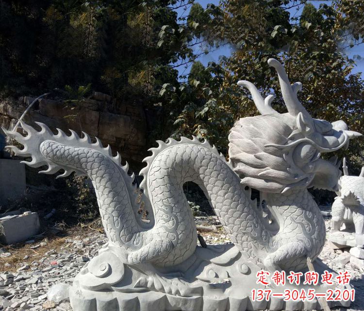 济南大理石龙雕塑