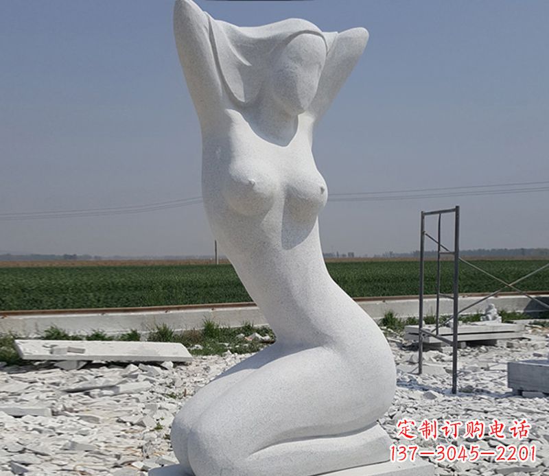 济南优雅大理石美女雕塑