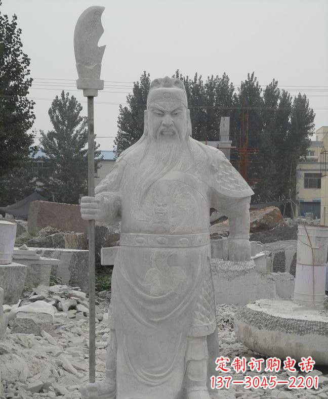 济南大理石关公雕塑
