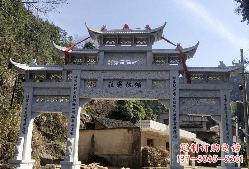济南大理石牌坊雕塑