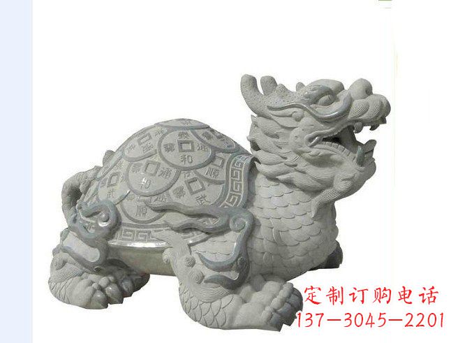 济南大理石招财龙雕塑