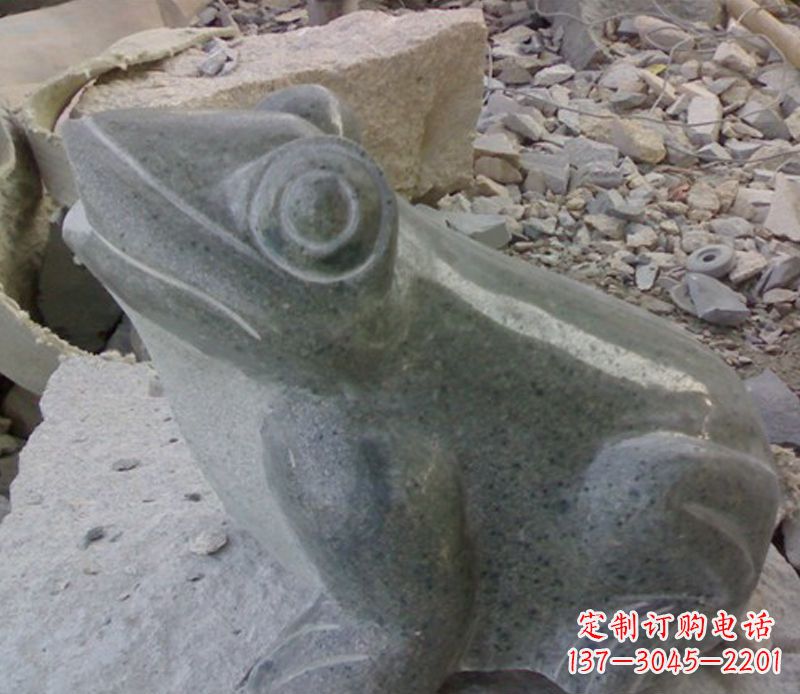 济南大理石青蛙石雕-质感细腻引人注目