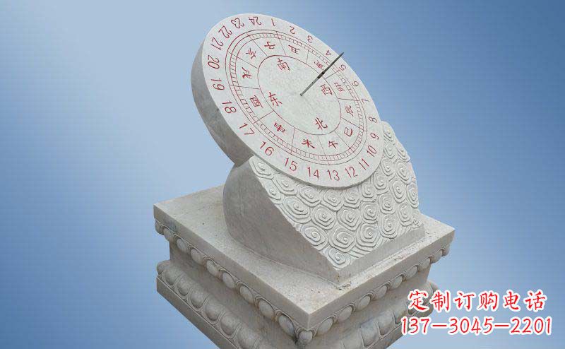 济南精致古典大理石日晷雕塑