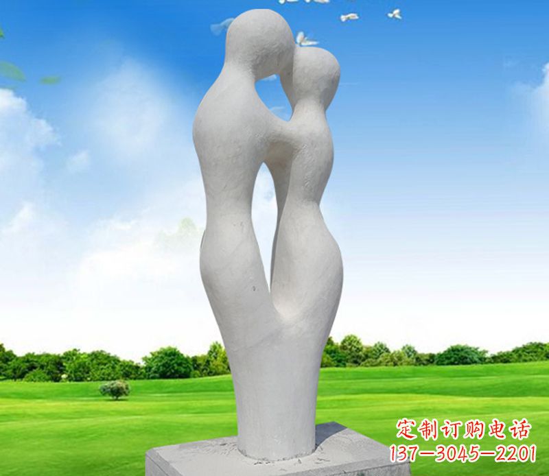 济南大理石少数民族情侣石雕