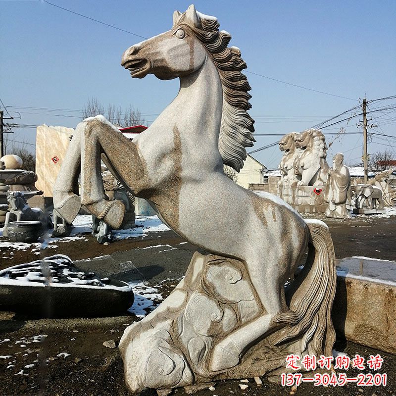 济南大理石生肖马雕塑