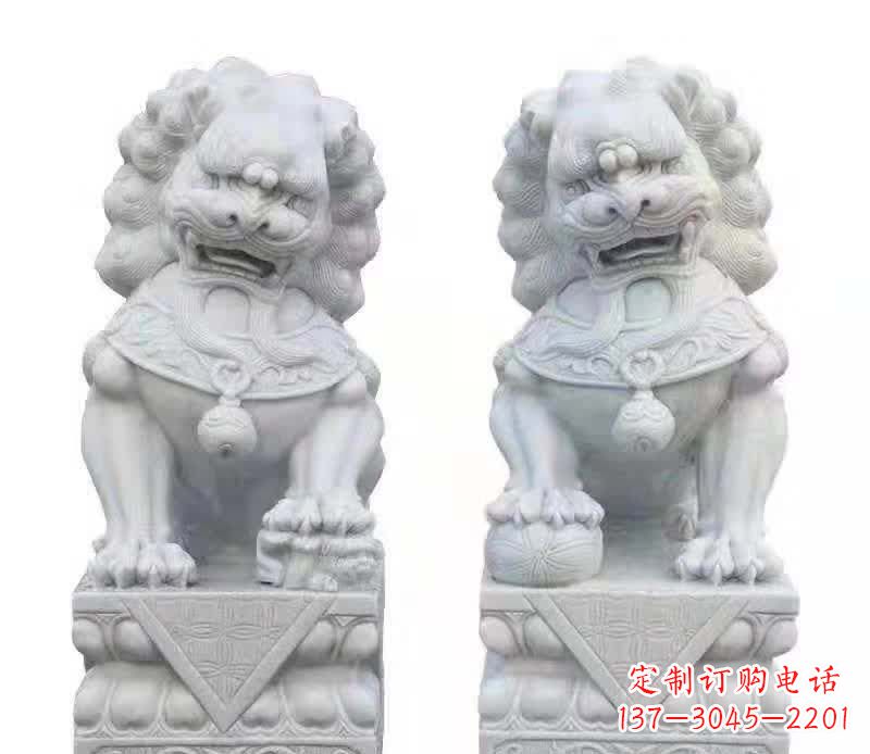 济南大理石狮子雕塑 