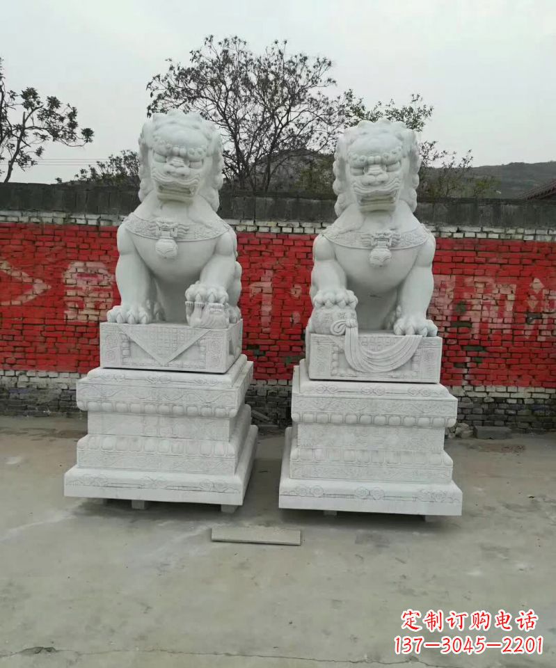 济南大理石狮子广场雕塑