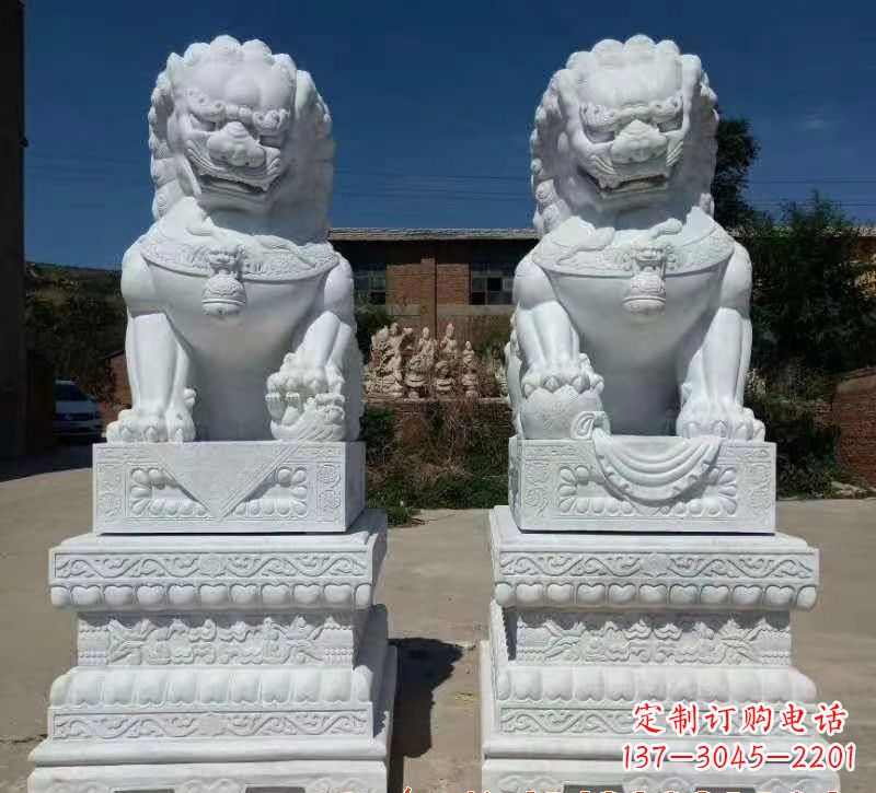 济南大理石狮子石雕