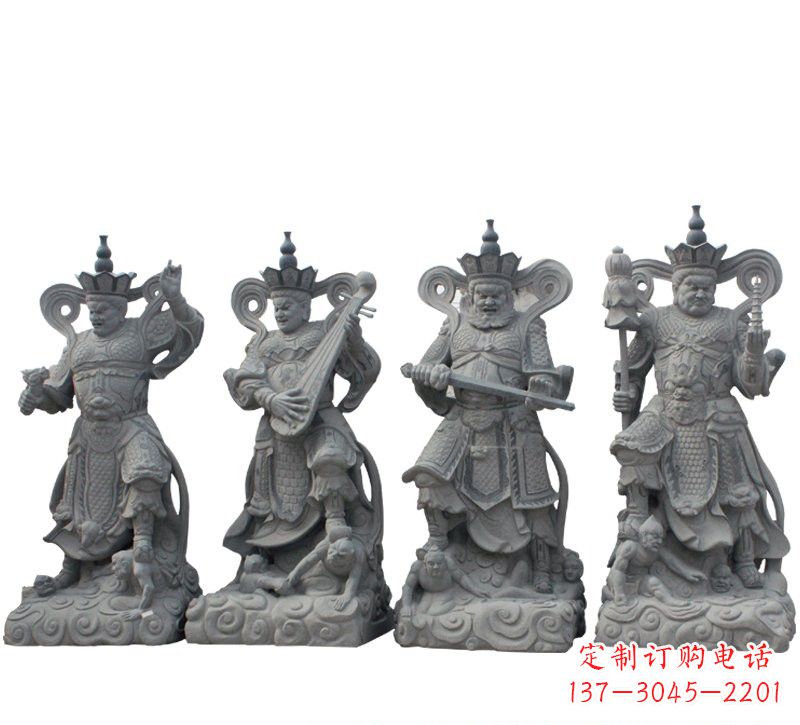 济南大理石四大天王雕塑