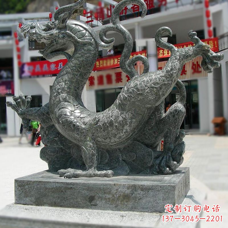 济南大理石四大神龙之青龙雕塑