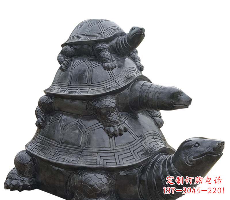 济南高品质大理石乌龟母子石雕