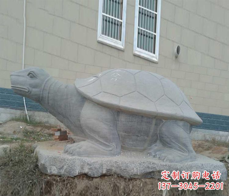 济南大理石乌龟石雕精美的古典风格装饰