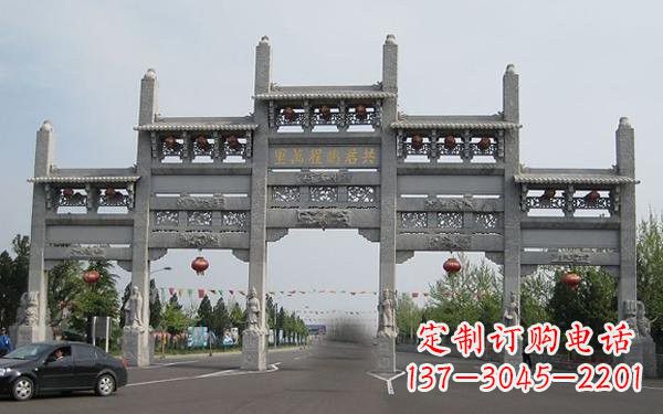济南精美大理石牌坊雕塑