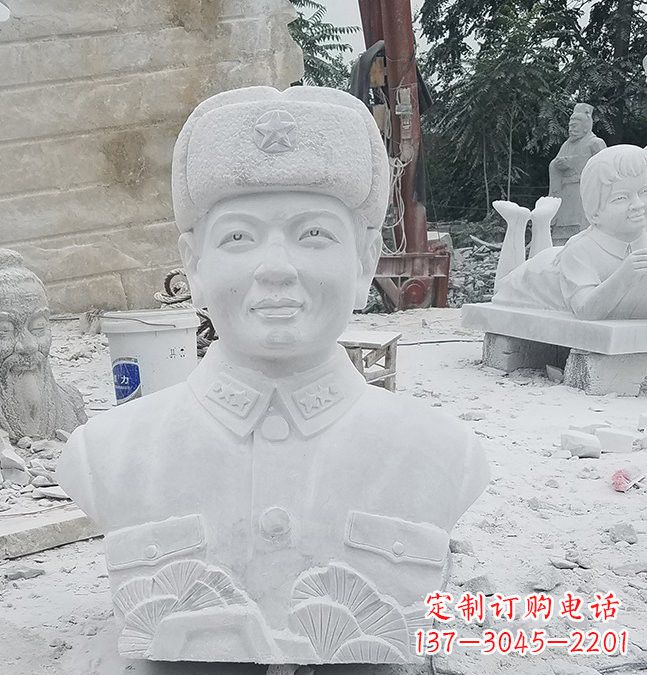 济南大理石校园雷锋头像雕塑