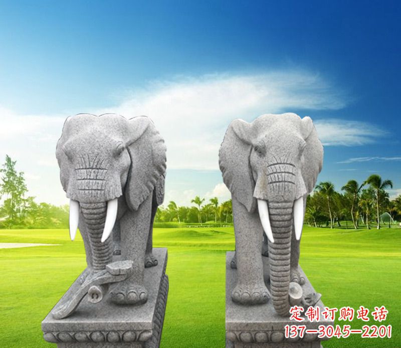 济南精美大象雕塑，招财进宝