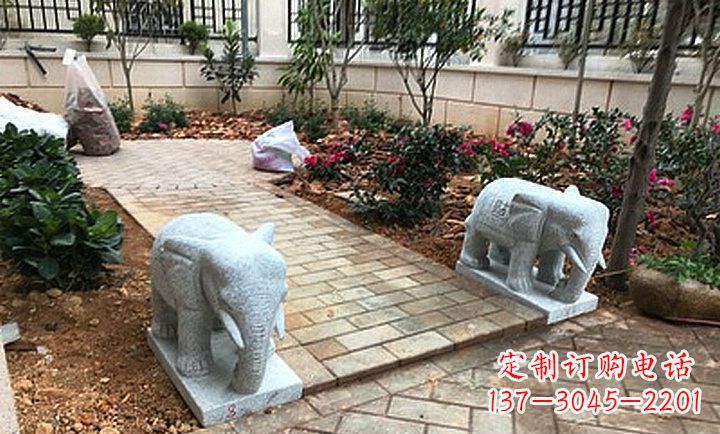济南大理石小象石雕,让你的大好家园更加美丽