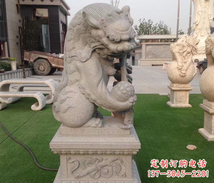 济南优雅精致的大理石独角兽雕塑