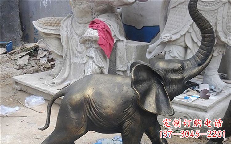 济南大象动物铜雕112