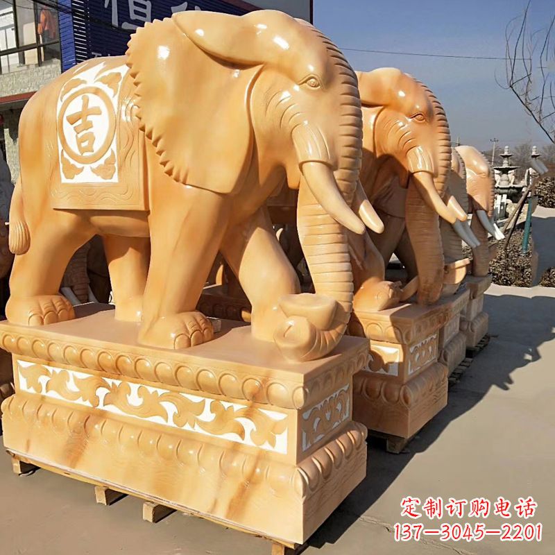济南大象石雕风水