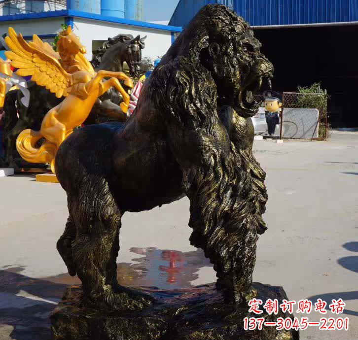 济南大猩猩铜雕塑——匠心细节臻完美