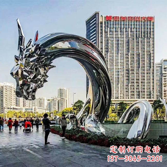 济南不锈钢创意动物雕塑
