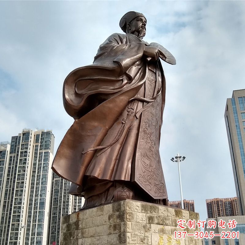 济南珍贵的雕塑艺术--诸葛亮卧龙先生