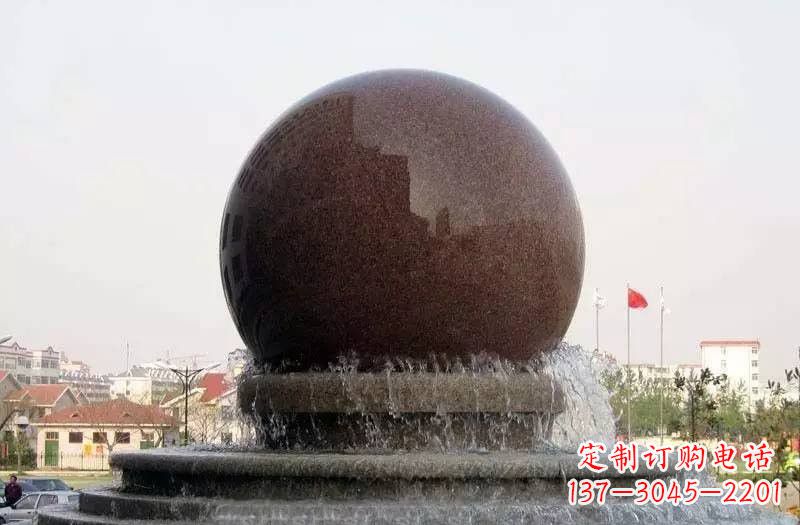 济南大型风水球喷泉石雕