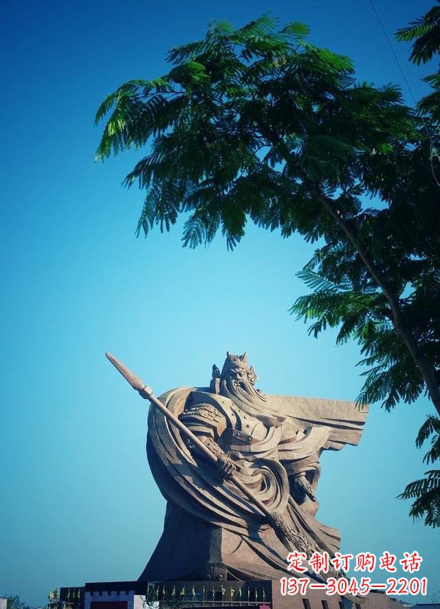 济南大型关公石雕