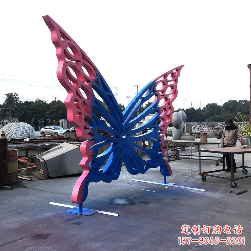 济南不锈钢蝴蝶雕塑
