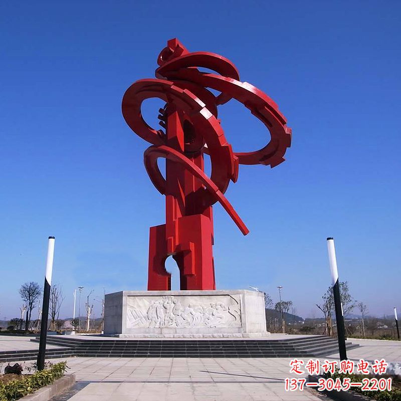 济南精美龙形不锈钢景观雕塑