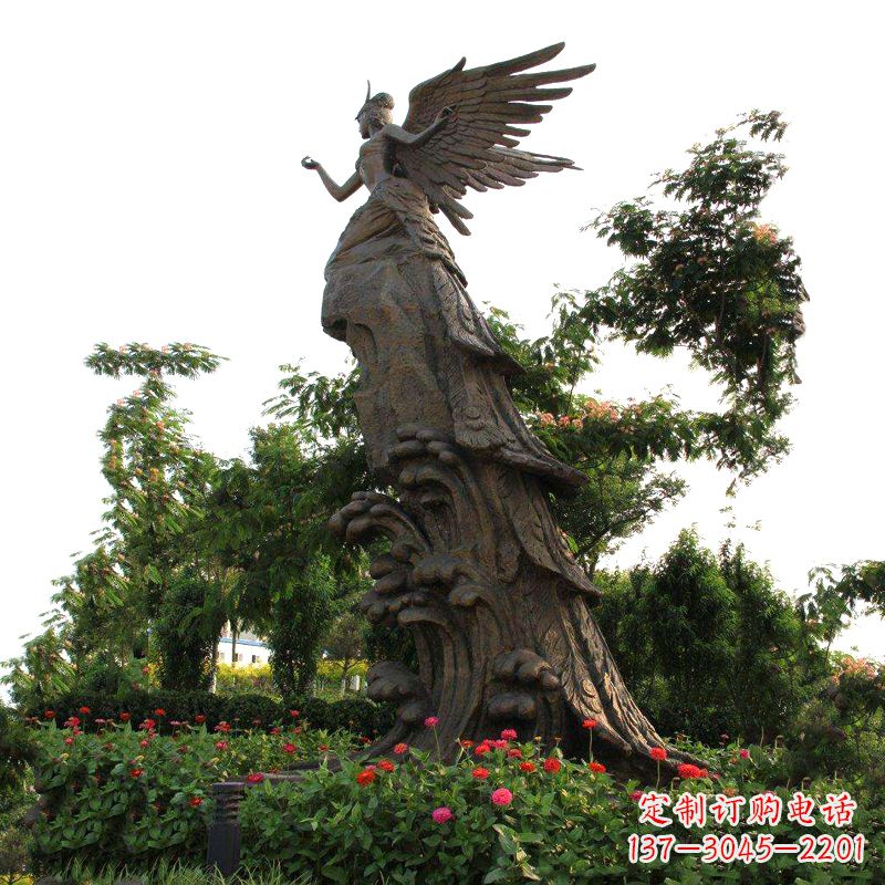 济南中领雕塑-神话传说中的精卫海景观雕塑