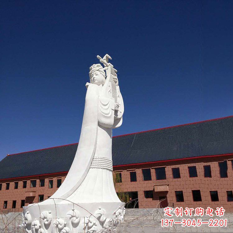 济南大型中国古代四大美女之王昭君出塞石雕塑
