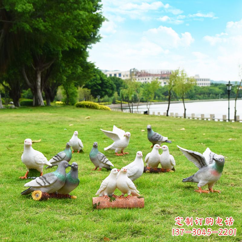 济南大学雕塑手举和平鸽