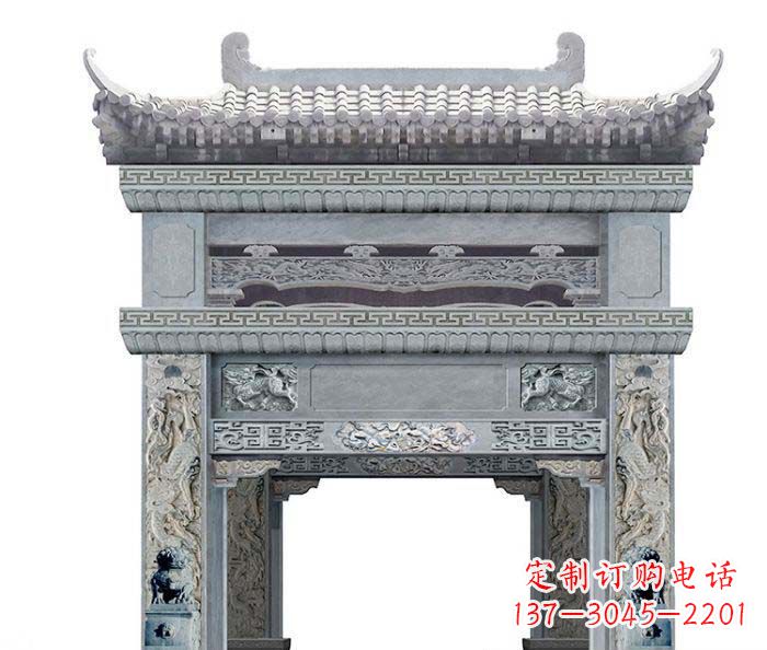 济南精美石雕牌坊雕塑