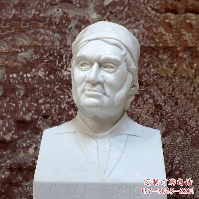 济南德国著名数学家高斯汉白玉石雕胸像